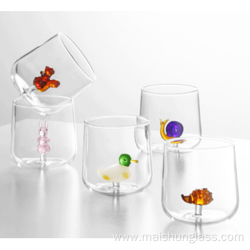 Three-Dimensional Animal Cute Cartoon Glass Cup